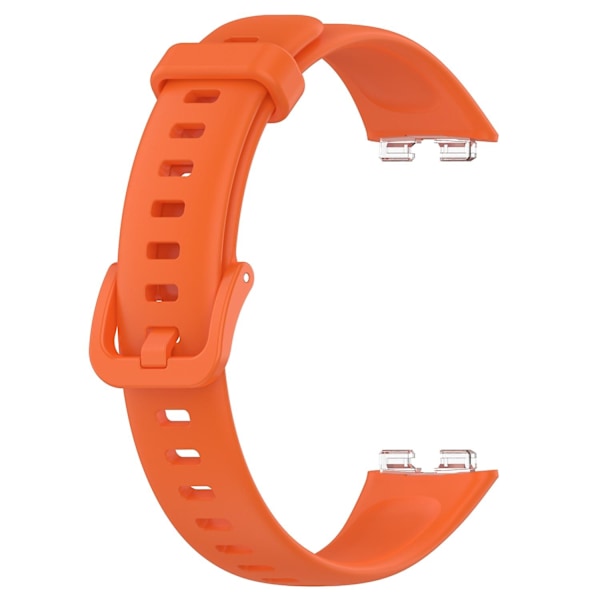 Yhteensopiva Huawei Band 8 silikonirannekkeen kanssa, vedenpitävä pehmeä kellon ranneke - WELLNGS Orange Type H Huawei Band 8