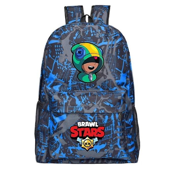 BRAWLSTARS Vildmarkskamp Pojkar och Flickor Ryggsäck-WELLNGS Style 1