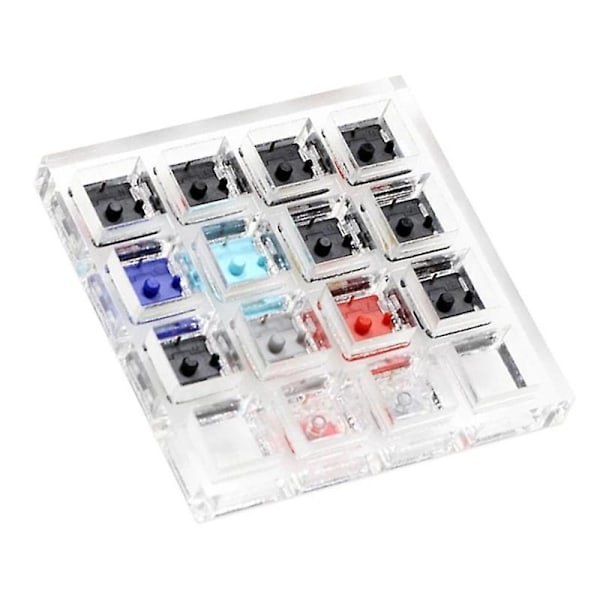 Akryl Switch Tester 14 Kailh Choc Lågprofil Switch Rgb för Mekaniskt Tangentbord Rosa Jade Marinblå C-WELLNGS