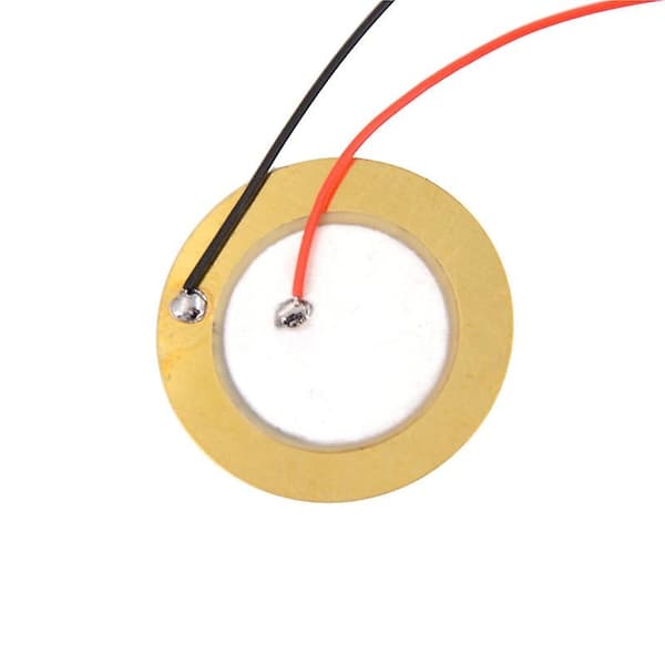 10 Pakker 27mm Dybde Lydgiver Sensor Trigger Tromme + Tråd Kobber Piezoelektrisk Element - WELLNGS