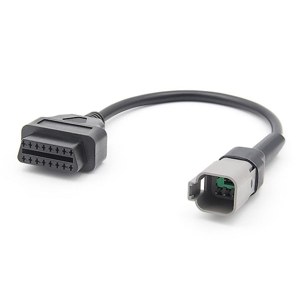 6PIN til 16PIN diagnostisk OBD2 kabeladapter, OBDII scanner erstatning til CAN AM Moto ATV UTV motorcykel cykel værktøjer-WELLNGS