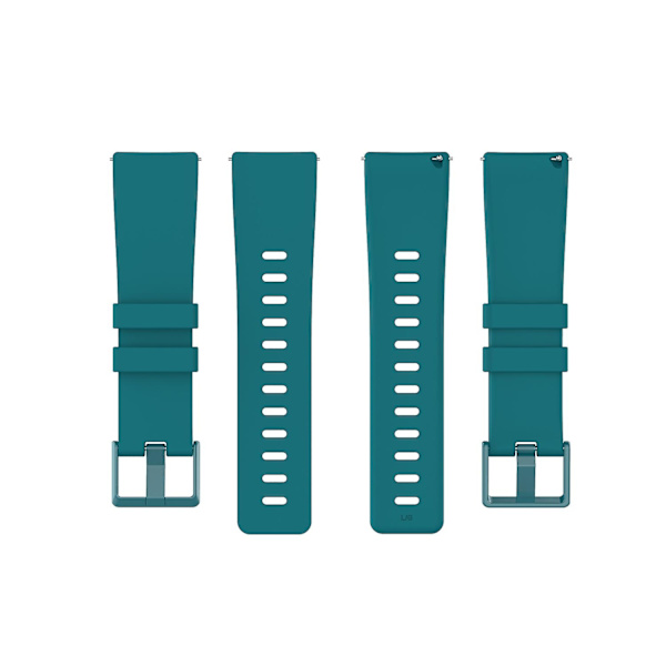 Silikone urrem til Fitbit Versa 2/Versa Lite/Størrelse: L-WELLNGS Dark green Other Phone Models