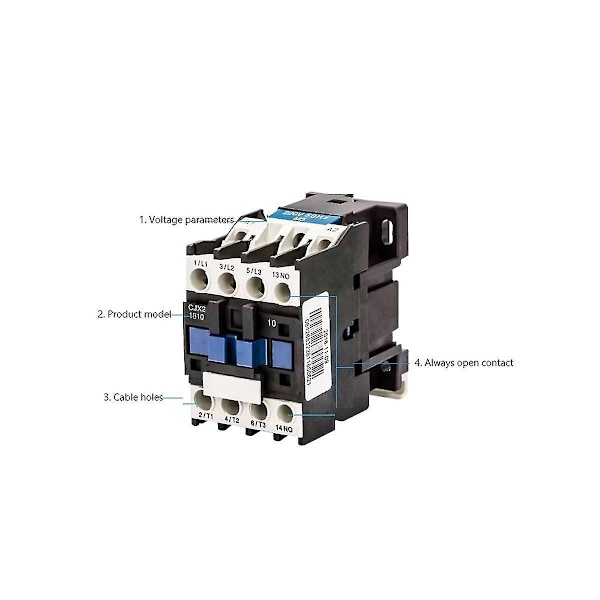Kontaktør Cjx2-1810 32a Afbryder Lc1 AC kontaktør spænding 220v Cjx2-1810-WELLNGS