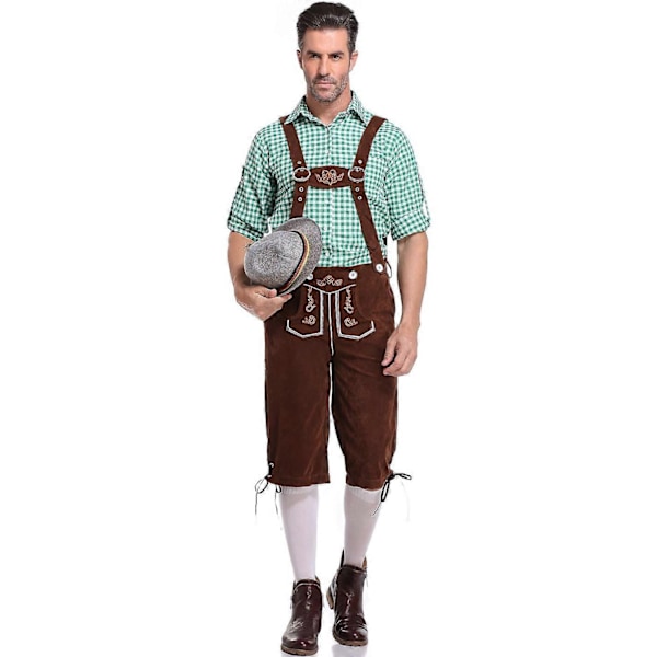 Halloween Kostymer 2024 M-XXL Stor Storlek Tysk München Herrkläder Oktoberfest Uniform Herr Scenkläder - WELLNGS z8 XL