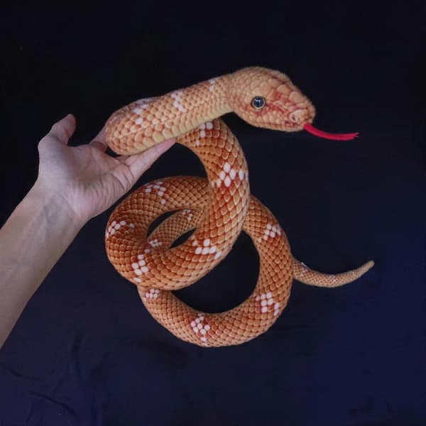 Giant Snake Plysjdyr, Stor Utstoppet Python, 180 cm Slangegave til Barn Bursdagsfest Spøk Props - WELLNGS Brown