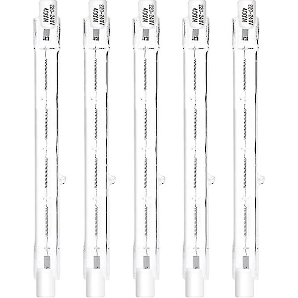 5 stk. R7s 118mm 400w Halogenpære Pen Pære Justerbar Ac 220-240v 7500lm J118 Lineær Halogen Spotlight-WELLNGS