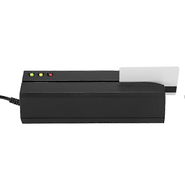MSR605x Magnetstripe-kortleser med LED-indikator, magnetstripe-skriver, 3 spor - WELLNGS