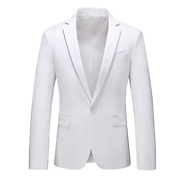 Moderne herreblazer til forretning og fritid - WELLNGS White 2XL