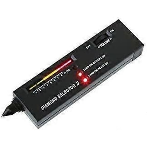 [Opgradering] Højpræcisions diamanttester Professionel juveler til begyndere og eksperter - Diamond Selector II (Sort Diamanttester) - WELLNGS
