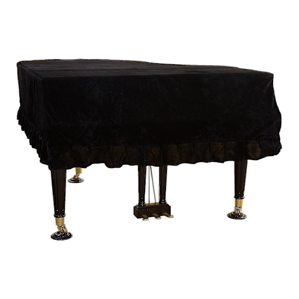 Samettipianopeite - Antistaattinen tarttumaton tuhka - WELLNGS black 210 to 220CM