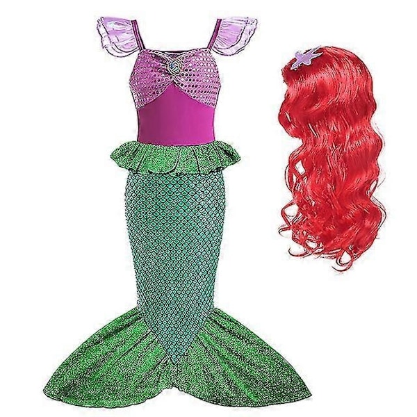 Flickkläder Barnkläder V-WELLNGS 7-8T(size 140) 2pcs Mermaid Set