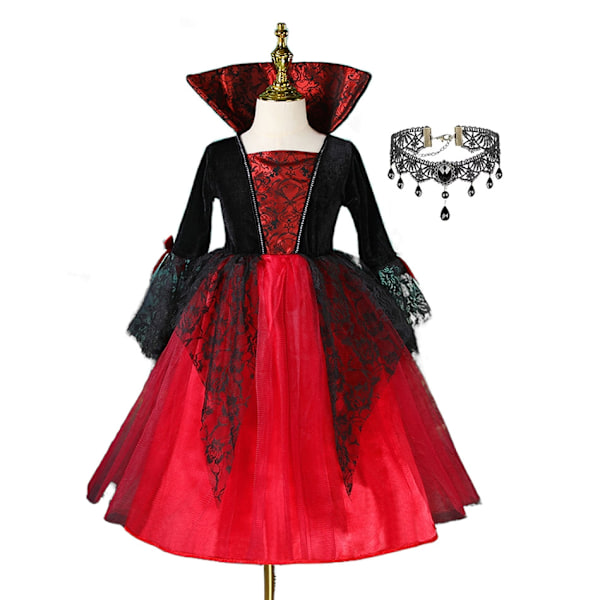 2024 Halloweenin Hämähäkin Morsian Tyttöjen Pitkä Mekko Tulle Lasten Zombie Hämähäkki Cosplay Puku Purim Karnevaali Juhlamekkosetti B-WELLNGS Set B 2-3T