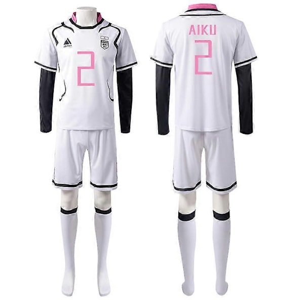 Blue Lock Shido Ryusei Cosplay-asu Oliver Aiku Cosplay-peruukki, Yläosa, Shortsit, Urheiluasu, Jalkapallojuhlasarja -WELLNGS Set 13 XL
