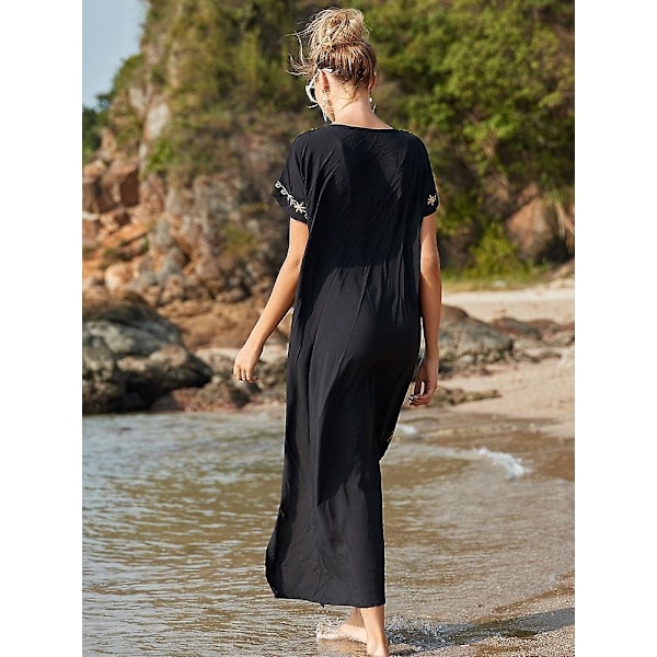 Broderet bomuldsbluse - WELLNGS Green