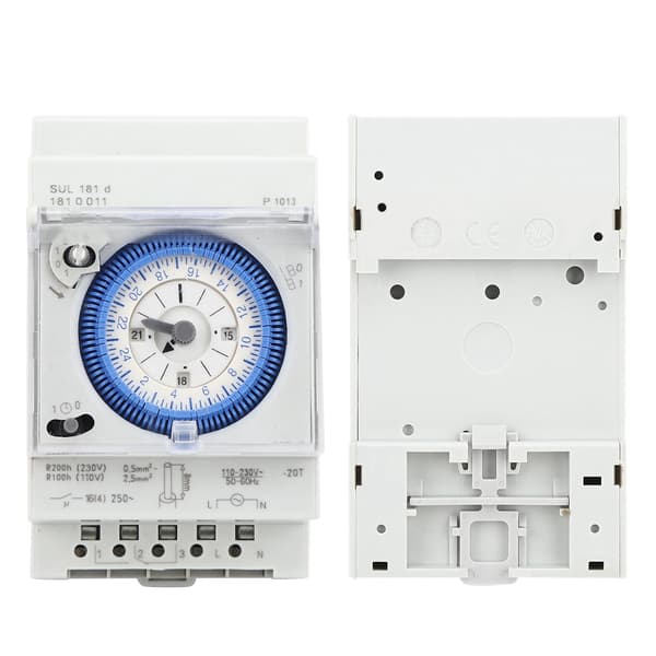 SUL181D Mekanisk timer 15-minuter/24-timmars timerrelä 250VAC 16A - 1 styck