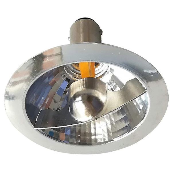 2X LED Ar70 Reflectorlampa 3W 12V BA15D 2700K Spotljus 25W Halogen - WELLNGS