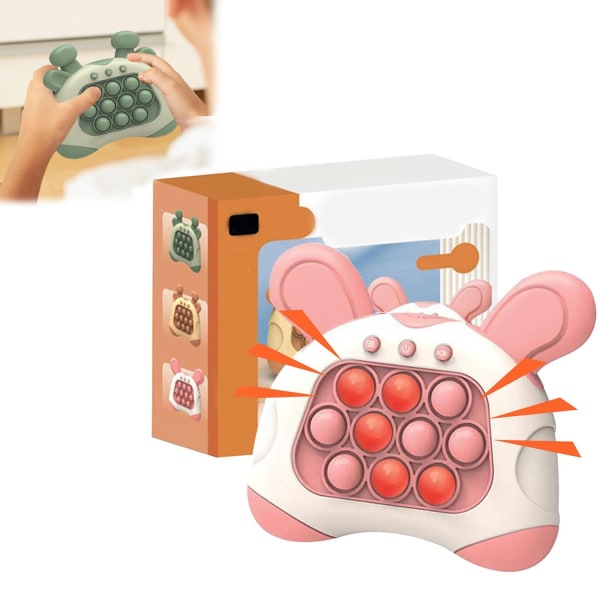 Push-leksak med lätt bubbelskjutspel, coolt fickspel, rosa