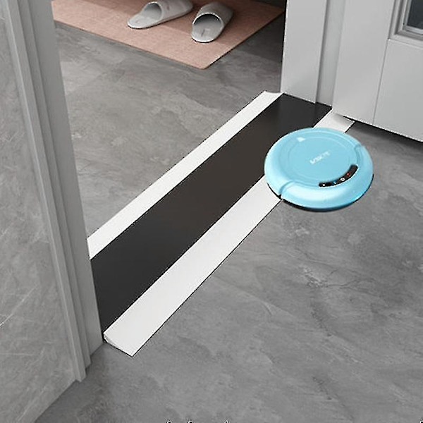 3m Silikon Vannstopper List Bøyelig Kjøkkenbenk Beskyttelse Baderom Dusjdemning Flomsperre Tørr og Våt Separering - WELLNGS black 60cm
