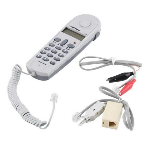 Telefon Telefon Butt Test Tester Linjemand Værktøj Netværkskabel Sæt Enhed C019 Tjek for Telefon Lin-WELLNGS