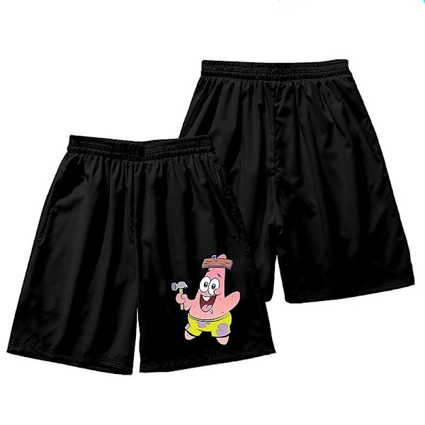 Tilbud Sommer Patrick Star Shorts T-shirt Sæt Ferie Strand Strandbukser Herre Blomsterbukser Trend Rundt Surf Casual Bukser-WELLNGS 15 XXXL