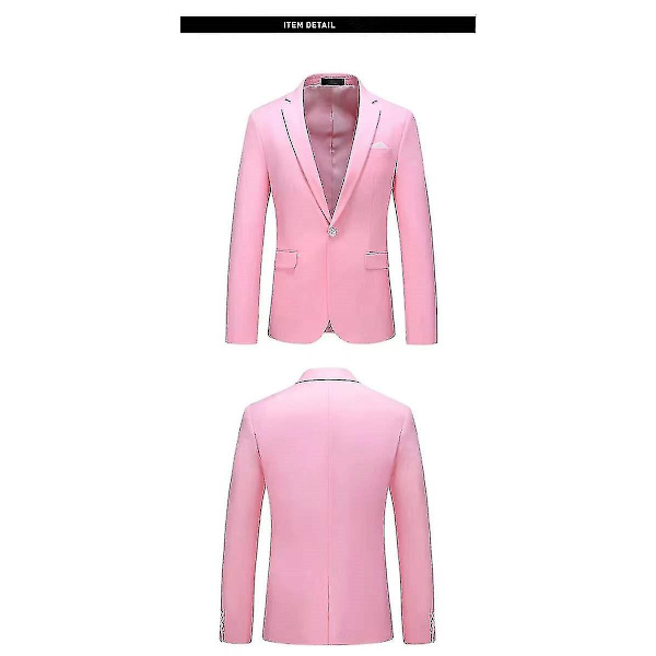 Moderne herreblazer til forretning og fritid - WELLNGS rose red 4XL
