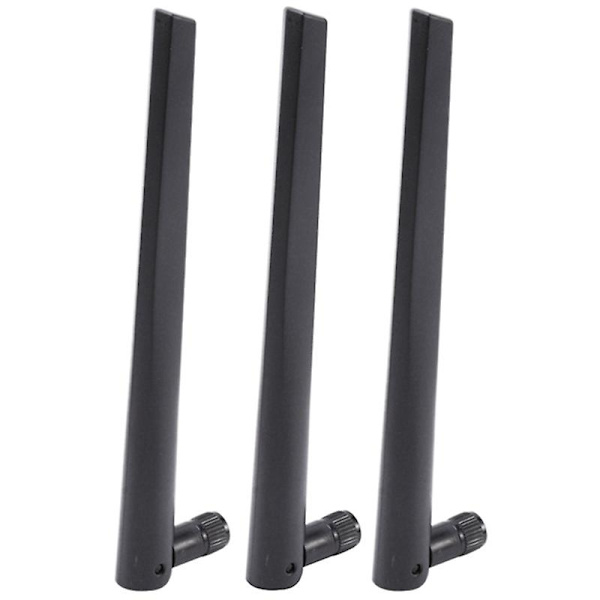 3 kpl Uusia Metallista Wifi-antenni RP-liitäntää varten 5dbi 2.4g/5g Dual-band Langaton Wifi-antenni WELLNGS-laitteille