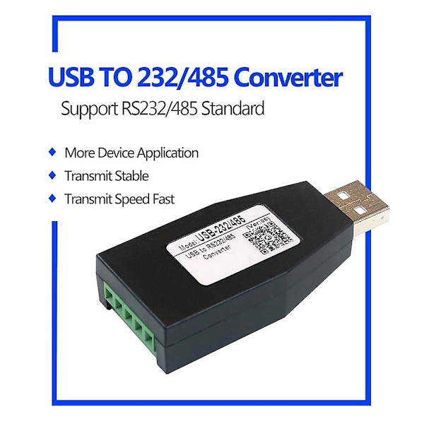 USB-RS232 RS485 USB-sarjaviestintämoduuli, teollisuusluokan USB-232/485-signaalimuunnin - WELLNGS
