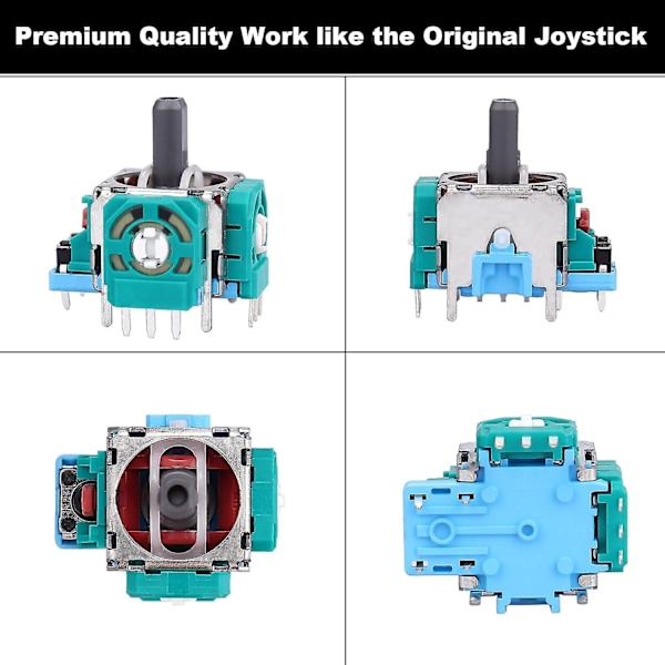 8 stk. joysticks erstatning til DualSense PS5-controller, 3D analog sensorhjul tommelfingerpinde joystick rocker modul erstatning til Playstation 5 Con