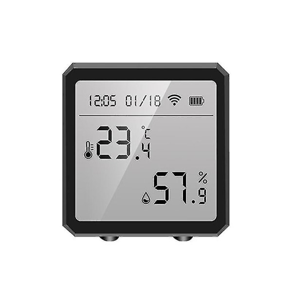 Smart Wifi Termometer Hygrometer Röststyrning Trådlös rums-WELLNGS
