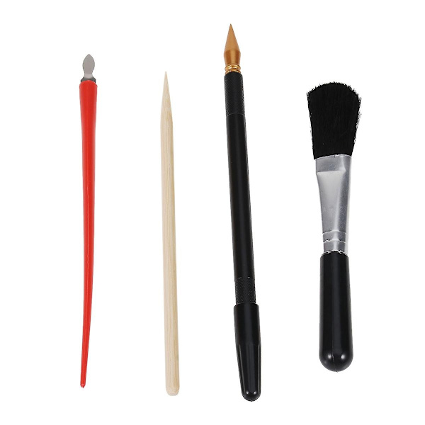 4 st. Scratch-målning Verktyg DIY Pennset Bärbar Scratcher Hantverkssats-WELLNGS