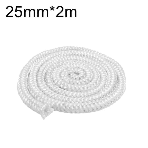 Eldstad Dörrtätningsrep Spispackning, Hög Temperatur, Eldstad Tätningsrep 2M-WELLNGS 25mmx2m