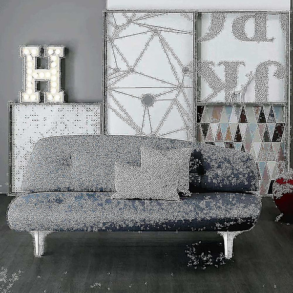 1/4st 10/15/17cm Möbel Sofaben Modern Metall Diamant Triangel Möbelfötter-WELLNGS Silver 1PC 17cm