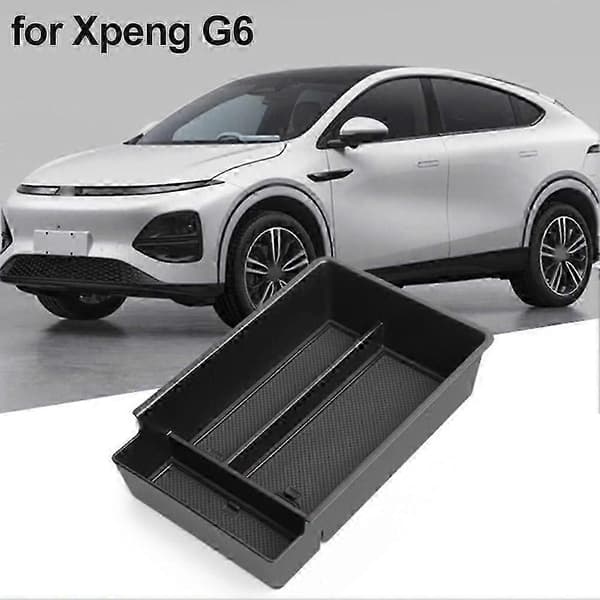ABS+PVC midterkonsoll armlæn opbevaringsboks egnet til Xiaopeng G6 central container - WELLNGS