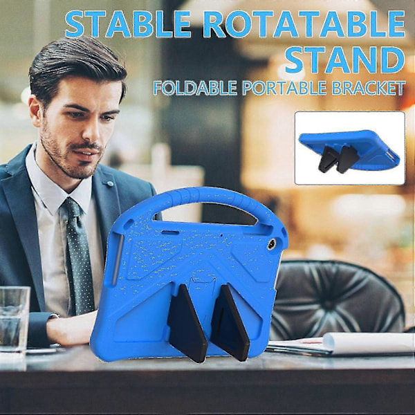 For Lenovo Tab M10 (3. generasjon) Nettbrettdeksel Barn Eva Robust Støtsikkert Nettbrettdeksel Konvertibelt H-WELLNGS Blue