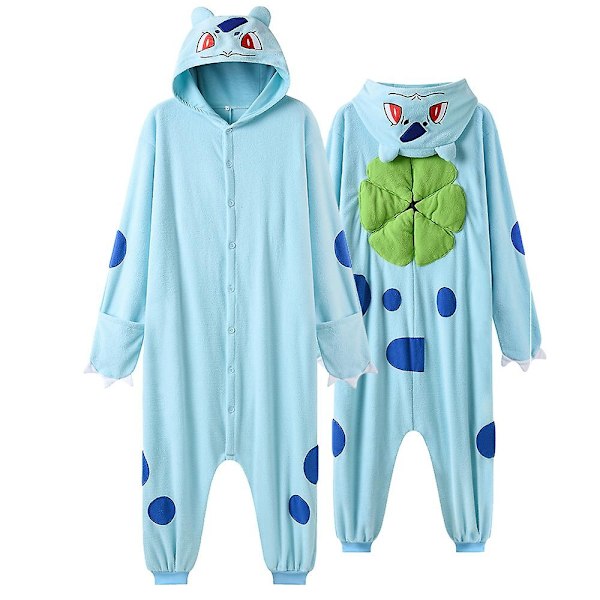 Kigurumi-pyjamas i ko-design för kvinnor och män – roliga och söta overaller för vuxna – vinterpyjamas – festivalkläder – djurdräkter – jumpsuit i hög kvalitet – WELLNGS SQ-21 M( fit 161-164cm)
