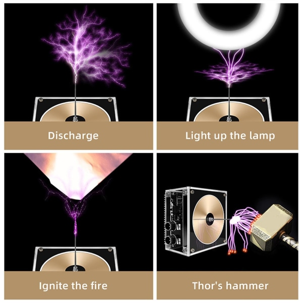 Musik Tesla Coil Desktop Toy Educational Science Experiment Model för trådlös power och trådlös belysning-WELLNGS