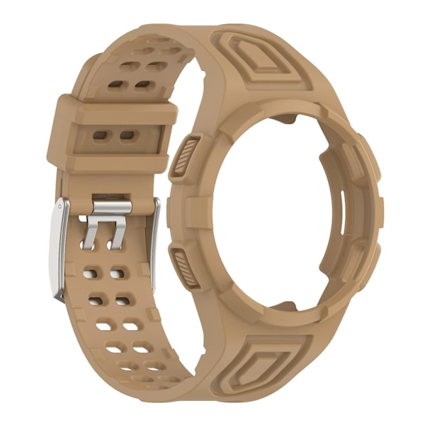 Til Samsung Galaxy Watch4 Classic 46mm Rem Justerbar Rem med Integreret Etui - WELLNGS Espresso Style E Samsung Galaxy Watch4