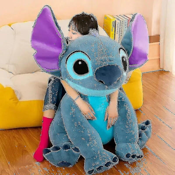 2024 jättikokoinen Lilo Stitch -pehmolelu Kawaii eläinpari nukkuva pehmeä materiaali lelu For-WELLNGS 45cm