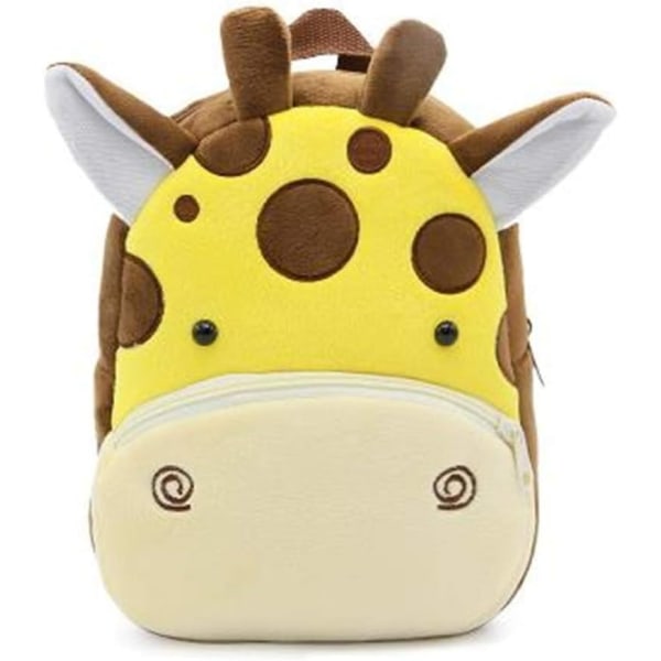 Söt Toddler Toddler Plysch djur Cartoon Mini Resväska för Baby Girl Pojke 2-6 år (Giraff)-WELLNGS