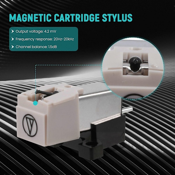 AT3600L Magnetisk stylus LP Vinyl Record Player Needle för skivspelare Fonograf Platenspeler Records-WELLNGS