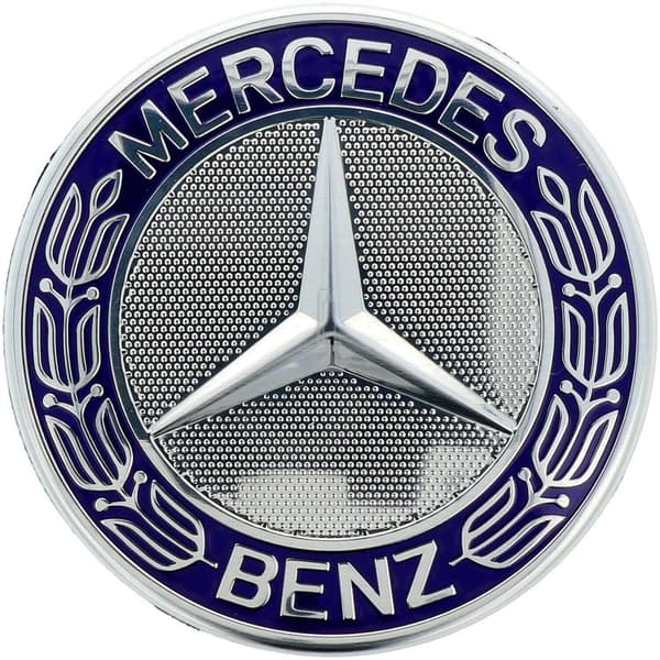 4Parts - M ercedes-B enz centrumkåpa/hjulemblem - Fordon 75mm BENZ Blå