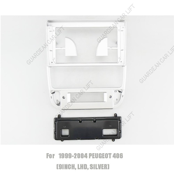 Til 1999-2004 PEUGEOT 406(9Inch) Bilradio Fascias Android GPS MP5 Stereoafspiller 2 Din Hovedenhed Panel Dash Frame Installation T-WELLNGS black frame
