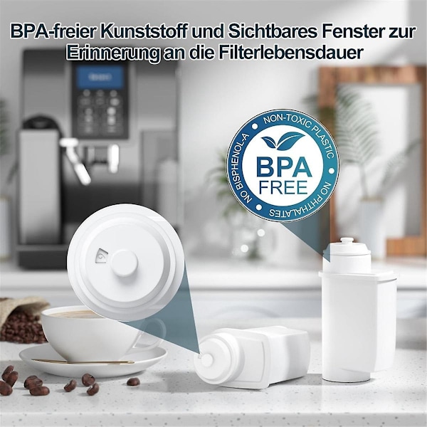 Vandfilter til EQ-serien, EQ3/EQ6/EQ9, EQ500, S700, vandfilter kaffemaskine til Vero TZ70003/-WELLNGS