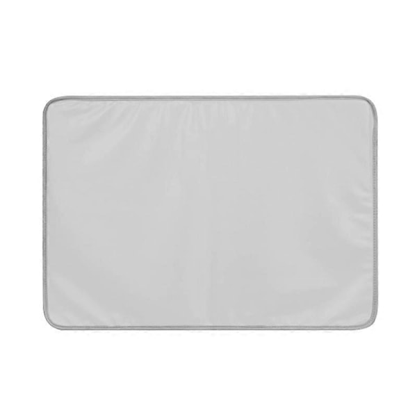 Dammskydd Tåligt Vattentätt Anti-repa Skrivbordsmonitor Mjukt Skyddskompatibelt med iMac 24 Tum-WELLNGS Silver Gray