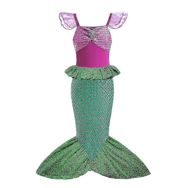 Flickkläder Barnkläder V-WELLNGS 7-8T(size 140) 2pcs Mermaid Set2