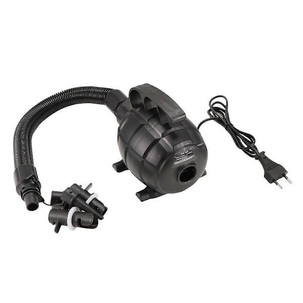 Bærbar luftkompressor luftmadrass for tumbling oppblåsbar pumpe for hjem luftmadrass pumpe 600W luftkompressor EU-plugg-WELLNGS