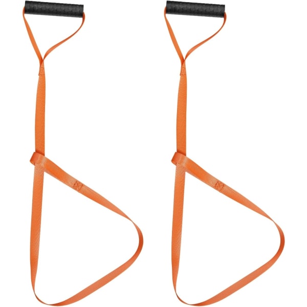 stk hjortetræk, orange hjorteudtrækssele med selvlåsende løkke og enkle håndtag-WELLNGS