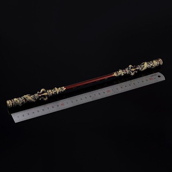 Svart Myt Wukong - Omtrent 35CM Qi Tian Da Sheng Ruyi Golden Band Cudgel Full Metal Crafts Ornament Modeller - WELLNGS