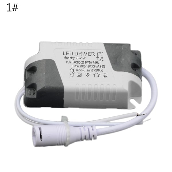 4-7/8-12/12-18/18-25W LED Driver Strømforsyning Adapter Belysningstransformator - WELLNGS 12-18W