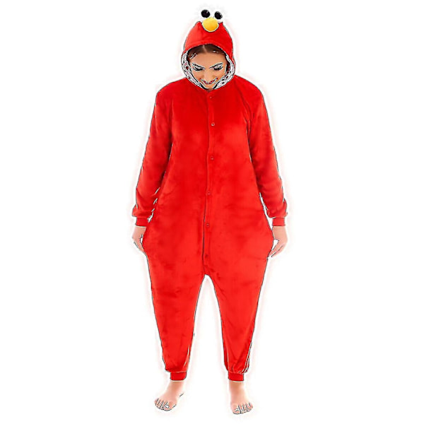 Tegneseriefigurer Unisex Onesie Fancy Dress Kostume Hoodies_y-WELLNGS Blue Sesame Street